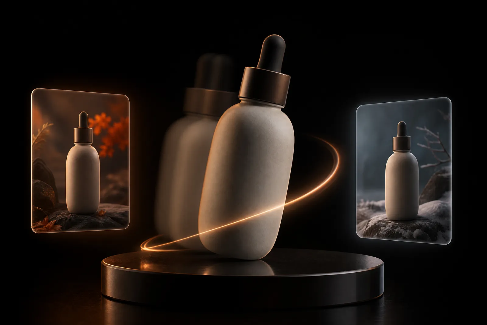 A product photo turned into a short rotating hero clip